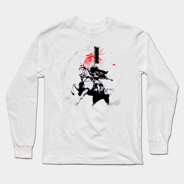 Japanese Samurai Long Sleeve T-Shirt by vivalarevolucio